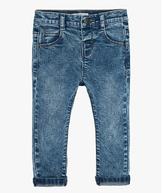 GEMO Jean bébé garçon coupe slim délavé Bleu