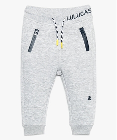 jogging bebe garcon a poches zippees - lulu castagnette gris9268101_1