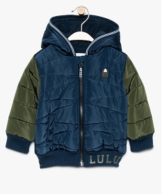 blouson bebe garcon doublure polaire - lulu castagnette vert9268501_1