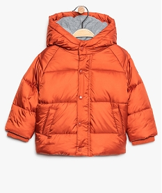 GEMO Blouson bébé garçon en polyester recyclé avec capuche Orange