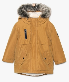 GEMO Manteau bébé garçon avec capuche Orange