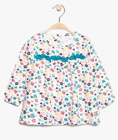 GEMO Chemise bébé fille avec motifs fleuris Multicolore