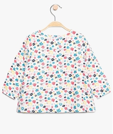 chemise bebe fille avec motifs fleuris multicolore9278901_2