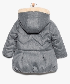 manteau bebe fille douillet et chic en polyester recycle gris9280801_3