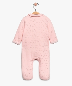 pyjama bebe fille a motifs pois et col claudine rose9287601_2