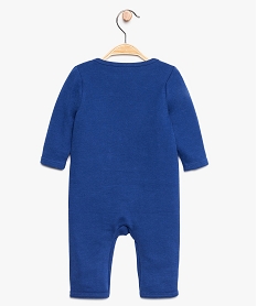 pyjama bebe garcon sans pieds en coton bio bleu9292201_2