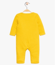 pyjama bebe garcon sans pieds en coton bio jaune9292301_2