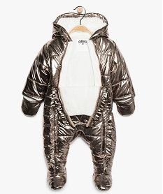 Gemo Vetements Fille Combi Pilote Bebe Fille Dore A Doublure Douce Jaune Bebe Gemo