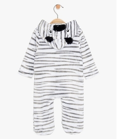 combinaison bebe zippee motif zebre blanc9293101_3