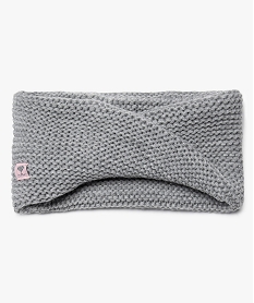 echarpe snood torsadee et pailletee bebe fille gris9298601_1