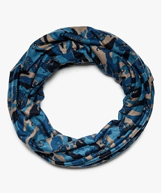 echarpe snood garcon avec motifs tigres bleu foulards echarpes et gants9308801_1