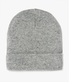 GEMO Bonnet homme uni en polyester recyclé Gris