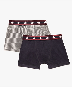 boxer garcon en coton theme marin (lot de 2) multicolore pyjamas9320001_1