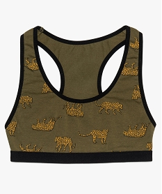 GEMO Brassière fille avec motifs et dos nageur argente