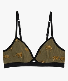 GEMO Soutien-gorge fille forme triangle avec motifs Imprimé