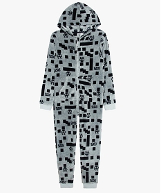 GEMO Combinaison pyjama garçon en polaire imprimé Imprimé