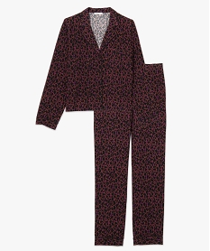 pyjama femme fluide boutonne a petits motifs imprime9332301_4