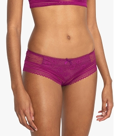 GEMO Shorty en dentelle et tulle Rose