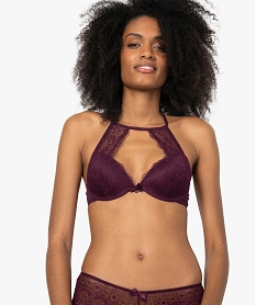 GEMO Soutien-gorge coqué avec décolleté dentelle Violet