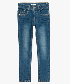 jean garcon coupe skinny 5 poches avec surpiqures contrastantes gris9343401_1