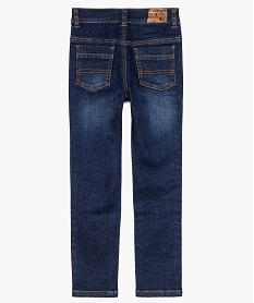jean garcon coupe slim avec bandes contrastantes sur les cotes gris9343601_3