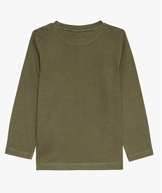tee-shirt garcon avec large motif - marblegen vert9351901_2