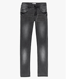 jean garcon ultra skinny stretch avec plis aux hanches gris jeans9356001_2