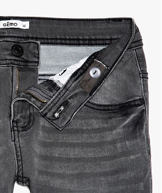 jean garcon ultra skinny stretch avec plis aux hanches gris9356001_3