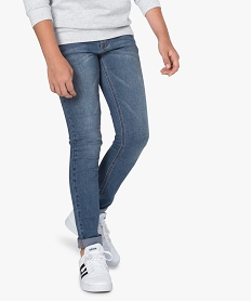 jean garcon slim stretch pre-use et imprime bleu jeans9356201_1