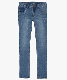 jean garcon slim stretch pre-use et imprime bleu jeans9356201_2