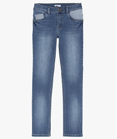 jean garcon stretch coupe droite gris jeans9356301_2