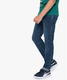 pantalon garcon en velours stretch bleu jeans9356601_1