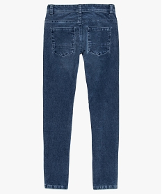 pantalon garcon en velours stretch bleu jeans9356601_3