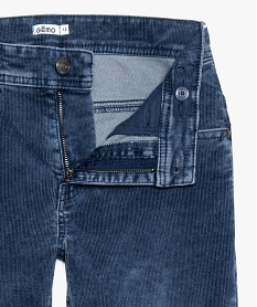 pantalon garcon en velours stretch bleu jeans9356601_4