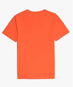 tee-shirt garcon avec inscription graphique orange tee-shirts9359701_3