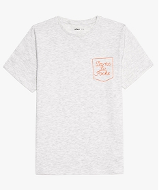 tee-shirt garcon avec inscription graphique gris tee-shirts9359801_2