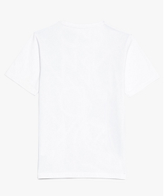 tee-shirt garcon a manches courtes et motifs blanc9361001_2