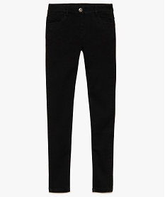 jean fille coupe skinny en matiere extensible noir9381201_1