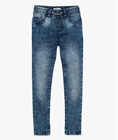 jean garcon coupe slim a taille elastiquee bleu9391801_1