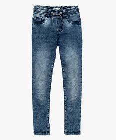 jean garcon coupe slim a taille elastiquee bleu9391801_3