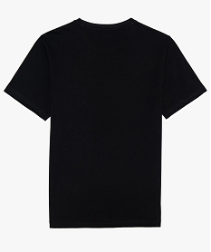 tee-shirt garcon imprime a manches courtes noir9396801_3