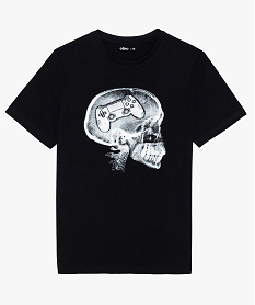 GEMO Tee-shirt garçon imprimé à manches courtes blanc standard