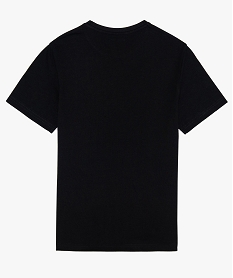 tee-shirt garcon imprime a manches courtes noir9396901_2