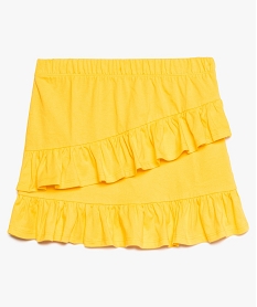 jupe fille a volants avec taille elastiquee jaune9400301_1