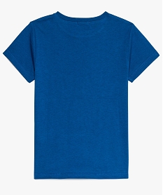 tee-shirt garcon a manches courtes avec motifs sur lavant bleu9417501_2
