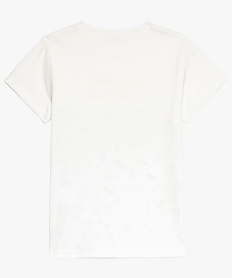 tee-shirt garcon a manches courtes avec motifs sur lavant blanc9417601_2