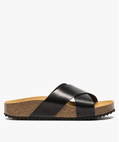 GEMO Sandales femme forme mules avec semelle anatomique Noir