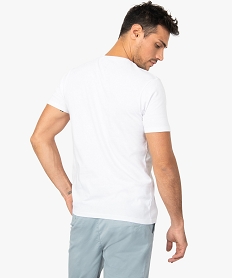 tee-shirt homme a manches courtes avec motif coucher de soleil blanc9418601_3