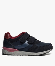 GEMO Baskets garçon multi-matières à double scratch Bleu