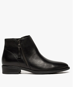 boots femme avec zip decoratif noir bottines et boots9439201_1
